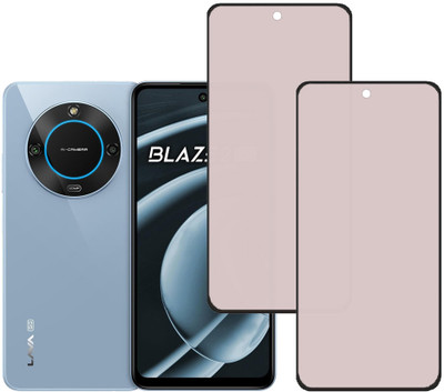 VAYUVAULT Edge To Edge Tempered Glass for LAVA Blaze 2(Pack of 2)