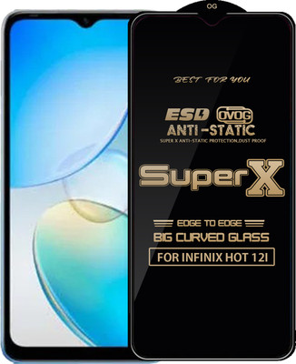Qyist Edge To Edge Tempered Glass for INFINIX HOT 12I(Pack of 1)