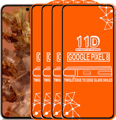 TWIGLO Edge To Edge Tempered Glass for GOOGLE PIXEL 8(Pack of 4)
