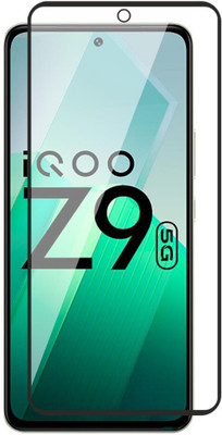 SDH CARE Edge To Edge Tempered Glass for iQOO Z9 5G, 2.5D Curved Edge Premium Tempered Glass for Ultimate Protection(Pack of 1)