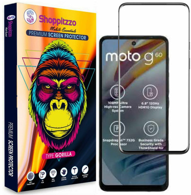 Shoppitzzo Edge To Edge Tempered Glass for Motorola G60/G40 Fusion (6.8 inch)(Pack of 1)