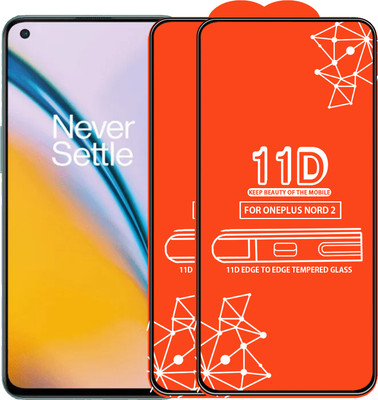 Roxel Edge To Edge Tempered Glass for Oneplus Nord 2(Pack of 2)