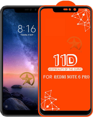 SEVEN7STAR Edge To Edge Tempered Glass for Mi Redmi Note 6 Pro(Pack of 1)