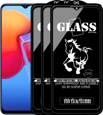 PFOAM Edge To Edge Tempered Glass for VIVO Y51 2020(Pack of 3)