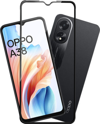 HUPSHY Edge To Edge Tempered Glass for Oppo A38(Pack of 1)