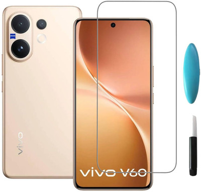 OneTech Edge To Edge Screen Guard for vivo v60 5g, Vivo vivo v60 5G Tempered Glass Screen Protector | 9H Hardness | Edge-to-Edge Full Coverage | Anti-Fingerprint | Ultra Clear HD, Vivo t4 pro 5g Tempered Gorilla Glass – Full Coverage Shield(Pack of 1)
