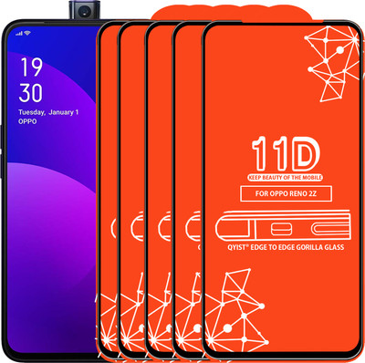 Qyist Edge To Edge Tempered Glass for Oppo Reno2 F(Pack of 5)