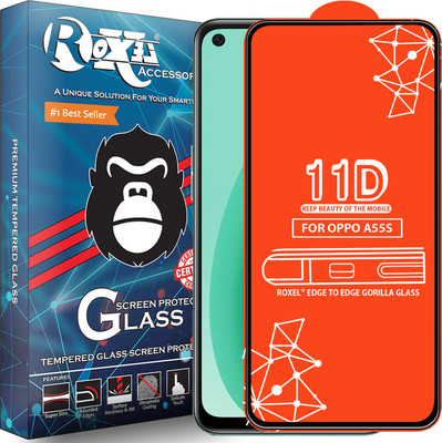 Roxel Edge To Edge Tempered Glass for Oppo A55S(Pack of 1)