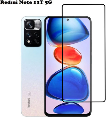 O2MG Edge To Edge Tempered Glass for Redmi Note 11T 5G(Pack of 1)