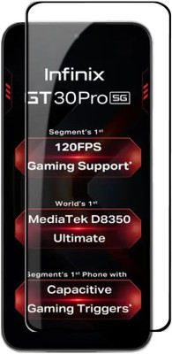 GORILLA FIVE Tempered Glass Guard for Infinix GT 30 Pro 5G+, Infinix GT 30 Pro Screen Protector for Smartphone, Gorilla Five Glass(Pack of 1)