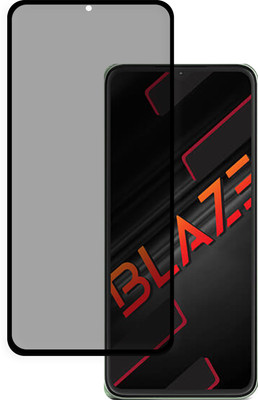 GLOBAL NOMAD Edge To Edge Tempered Glass for LAVA Blaze(Pack of 1)