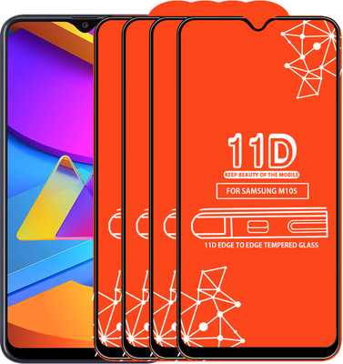 Roxel Edge To Edge Tempered Glass for Samsung Galaxy M10S(Pack of 4)