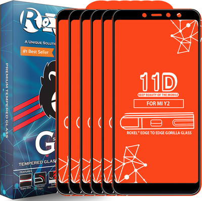 Roxel Edge To Edge Tempered Glass for Mi Redmi Y2(Pack of 6)