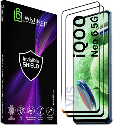 iWishKart Edge To Edge Tempered Glass for IQOO Neo 6 5G, iq Neo6, Premium Gorilla Glass(Pack of 2)
