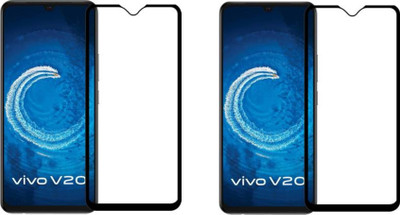 DMJHP Edge To Edge Tempered Glass for Vivo V20(Pack of 2)