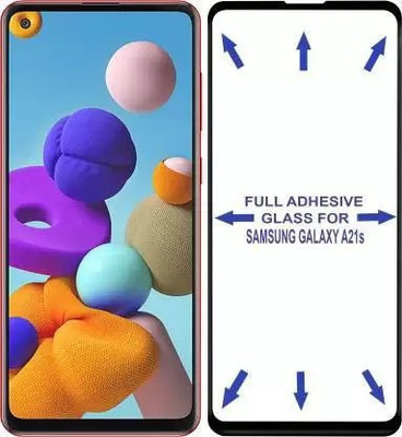 VISHZONE Edge To Edge Tempered Glass for Samsung Galaxy A21s(Pack of 1)