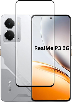 Fablue Edge To Edge Tempered Glass for RealMe P3 5G(Pack of 1)
