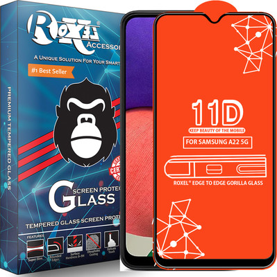 Roxel Edge To Edge Tempered Glass for Samsung Galaxy A22 5G(Pack of 1)