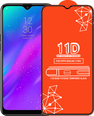 Qyist Edge To Edge Tempered Glass for Realme 3 Pro(Pack of 1)