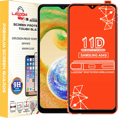 Laxdom Edge To Edge Tempered Glass for SAMSUNG GALAXY A04S(Pack of 1)