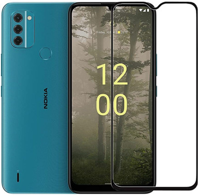 RCHJV Edge To Edge Tempered Glass for Nokia C31(Pack of 1)