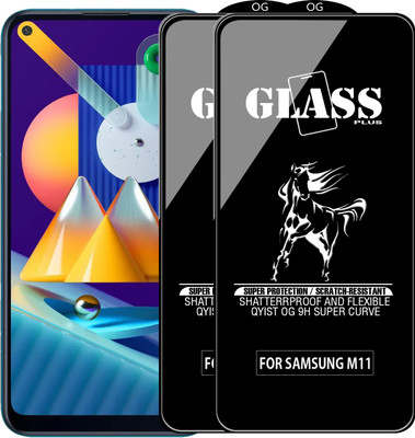 Qyist Edge To Edge Tempered Glass for SAMSUNG GALAXY M11(Pack of 2)