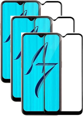 YuviKrissh Edge To Edge Tempered Glass for OPPO A33(Pack of 3)