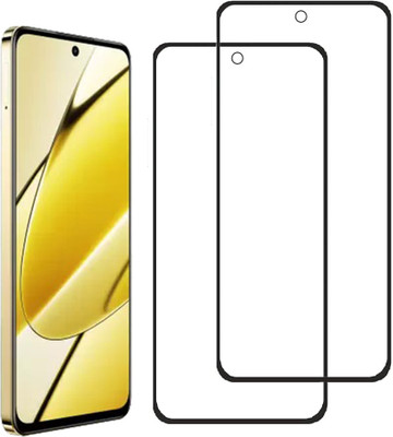 SPRITZEN Edge To Edge Tempered Glass for Realme 11 5G(Pack of 2)