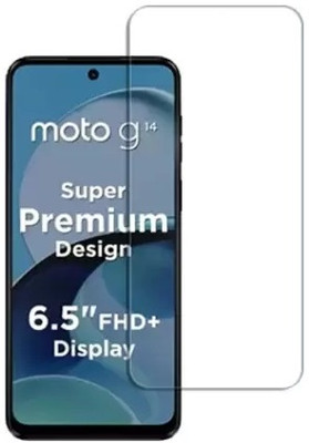 O2MG Edge To Edge Tempered Glass for MOTOROLA g14, MOTO g14(Pack of 1)