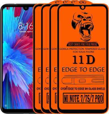 CYOR Edge To Edge Tempered Glass for REDMI NOTE 7 PRO(Pack of 4)