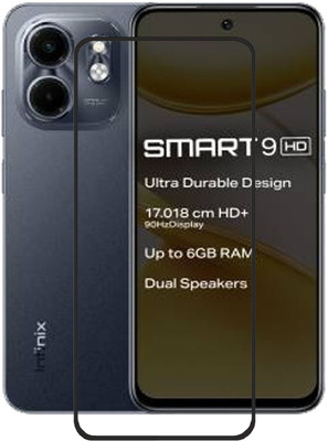 BRENZZ Edge To Edge Tempered Glass for Infinix Smart 9 HD, Infinix Smart 9 hd(Pack of 1)