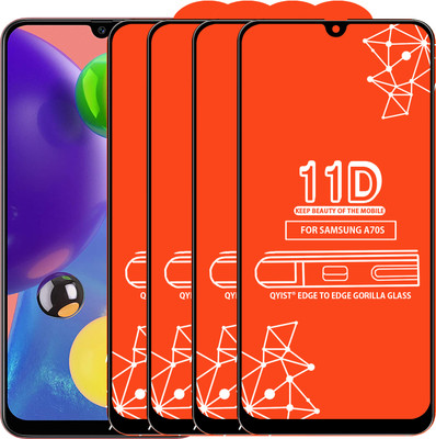 Qyist Edge To Edge Tempered Glass for Samsung Galaxy A70S(Pack of 4)