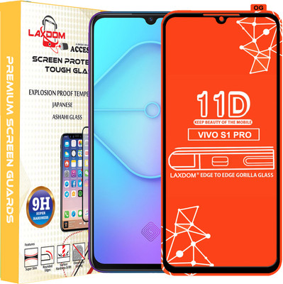 Laxdom Edge To Edge Tempered Glass for VIVO S1 PRO(Pack of 1)