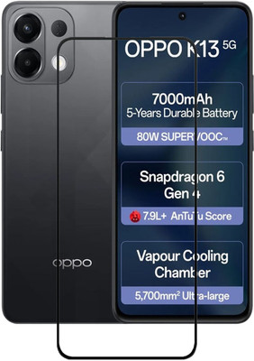BRENZZ Edge To Edge Tempered Glass for OPPO K13 5G(Pack of 1)