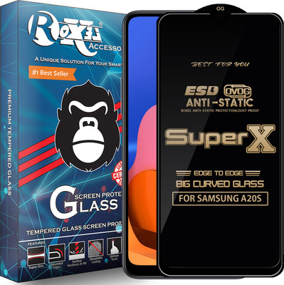 Roxel Edge To Edge Tempered Glass for SAMSUNG A20S(Pack of 1)