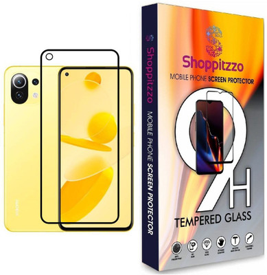 Shoppitzzo Edge To Edge Tempered Glass for Mi 11 Lite,11 Lite NE/*DuraGlass*Tempered Glass/Full Screen Coverage-Edge to Edge/9H(Pack of 1)