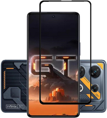 FwellT Edge To Edge Tempered Glass for infinix GT 10 Pro(Pack of 1)