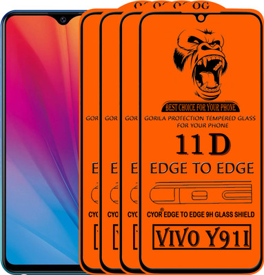 CYOR Edge To Edge Tempered Glass for VIVO Y91I(Pack of 4)