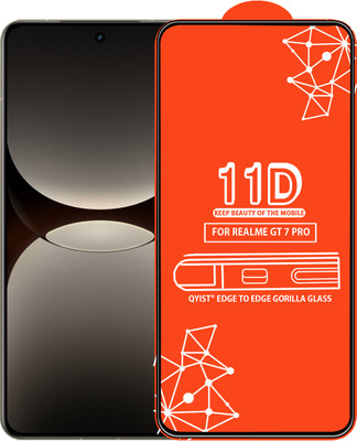 Qyist Edge To Edge Tempered Glass for REALME GT 7 PRO(Pack of 1)