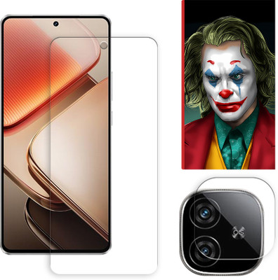 SOMTONE Edge To Edge Tempered Glass for iQOO Z9 Turbo Plus 5G Tempered Glass Screen Protector | Anti-Scratch | Edge to Edge Full Coverage | 9H Hardness ( 1 FRONT SCREEN GUARD + 1 CAMERA LENS PROTECTOR + 1 FREE BACK EMBOSSED SKIN026 )(Pack of 1)
