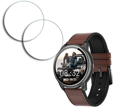 SOMTONE Edge To Edge Tempered Glass for CrossBeats Orbit Advanced Dual chip BT Calling Smartwatch 1.39 inch CREEN GUARD(Pack of 2)
