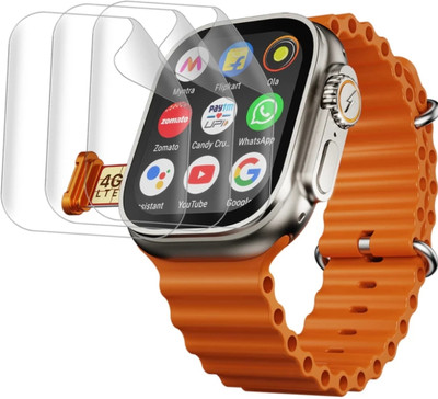 Gangtok Hub Edge To Edge Tempered Glass for Screen guard for square dial smart watch by SID [screen guard only](Pack of 2)