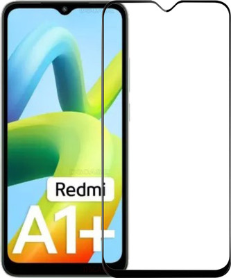 DSCASE Edge To Edge Tempered Glass for REDMI A1 PLUS, REDMI A1+(Pack of 1)