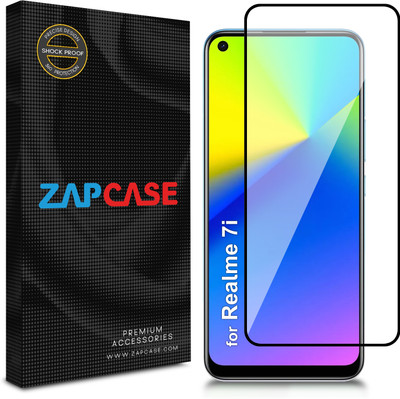 Zapcase Edge To Edge Tempered Glass for Realme 7i(Pack of 1)