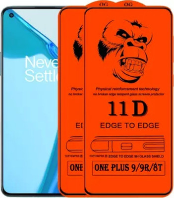 HIE POWER Edge To Edge Tempered Glass for OnePlus 8T/ OnePlus 9R /OnePlus 9/ Mi 11 Lite NE(5G)/Mi 11 Lite -11D Glass -Screen Protector Full HD Quality Tempered Glass Anti-Scratch Edge to Edge Coverage with Easy Installation Kit(Pack of 2)