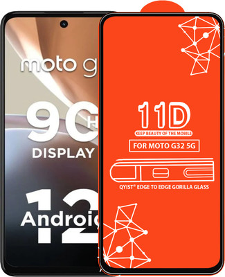 Qyist Edge To Edge Tempered Glass for Moto G32 5G(Pack of 1)