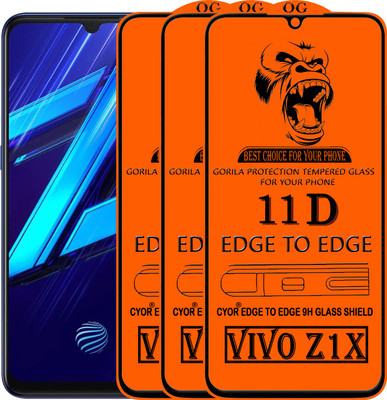 CYOR Edge To Edge Tempered Glass for VIVO Z1X(Pack of 3)