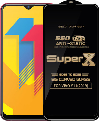 Qyist Edge To Edge Tempered Glass for VIVO Y11(2019)(Pack of 1)