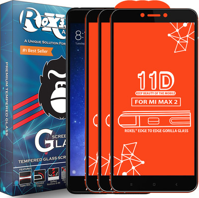 Roxel Edge To Edge Tempered Glass for Mi Max 2(Pack of 3)