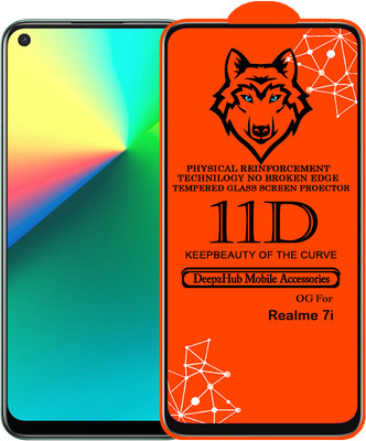 DeepzHub Edge To Edge Tempered Glass for Realme 7i(Pack of 1)